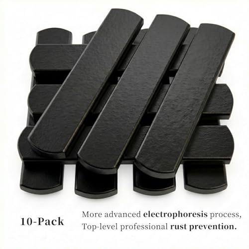 Mavee Fractional Weight Vest Plates, Rustproof Solid Steel Inserts for Rucking, Tactical Carrier & Strength Training - color: Black (E-Coated), size: 4.7 Inch (10 Pack / 3.5 Lbs)
