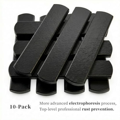 Mavee Fractional Weight Vest Plates, Rustproof Solid Steel Inserts for Rucking, Tactical Carrier & Strength Training - color: Black (E-Coated), size: 4.7 Inch (10 Pack / 3.5 Lbs)