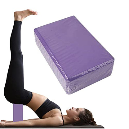Yoga Blocks 2 Pack, Premium EVA Foam Blocks for Yoga, Pilates, Meditation, High Density Non-Slip Yoga Brick Foam Blocks, Yoga Accessories for Women, 9' 'x6' 'x3' '