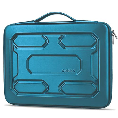 DOMISO 17.3 inch Laptop Sleeve with Handle Shockproof Waterproof EVA Protective Case for 17.3" ZBook Fury 17.3 G8/MSI GS73VR Stealth Pro/HP Envy 17.3/LG Gram 17.3"/ROG Strix GL702VS, Teal - color: Teal, size: 17.3 inch