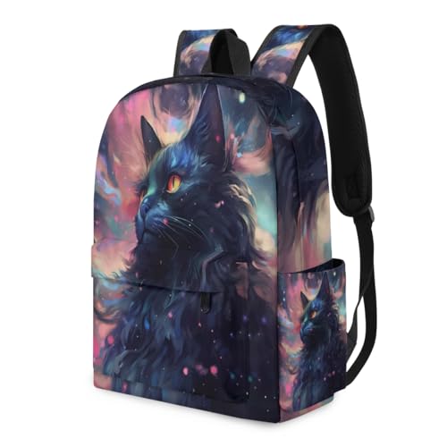 QsirBC Cat Animal Pattern Small Travel Backpack Casual Daypack Backpacks Lightweight Waterproof College Bookbags for Women Gift - color: Cat Animal Pattern