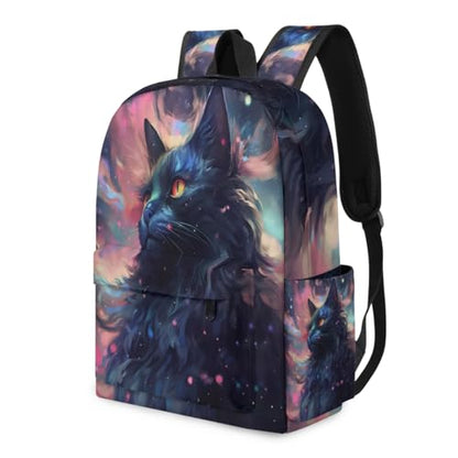 QsirBC Cat Animal Pattern Small Travel Backpack Casual Daypack Backpacks Lightweight Waterproof College Bookbags for Women Gift - color: Cat Animal Pattern