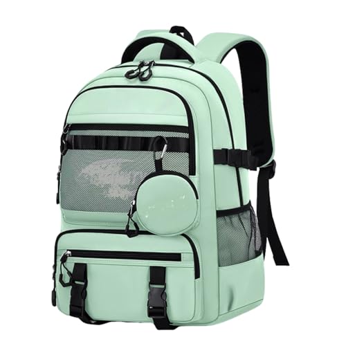 Minimalist Sporty Backpack with Hidden Anti-Theft Pocket, Spacious Casual Daypack for Travel & Outdoor Activities (GREEN,Large) - color: Green, size: Large