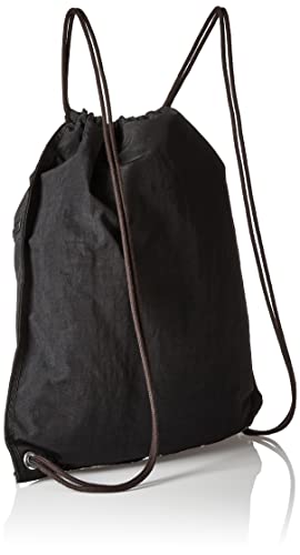 Kipling Women's Supertaboo Drawstring Bag, Strong, Colorful, Convenient, Polyamide bag - color: True Black, size: 15.5''L x 17.75''H x 0''D