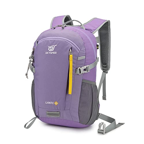 SKYSPER Small Hiking Backpack, 20L Lightweight Travel Backpacks Hiking Daypack for Women Men - color: Lantc20-purple, size: 20l