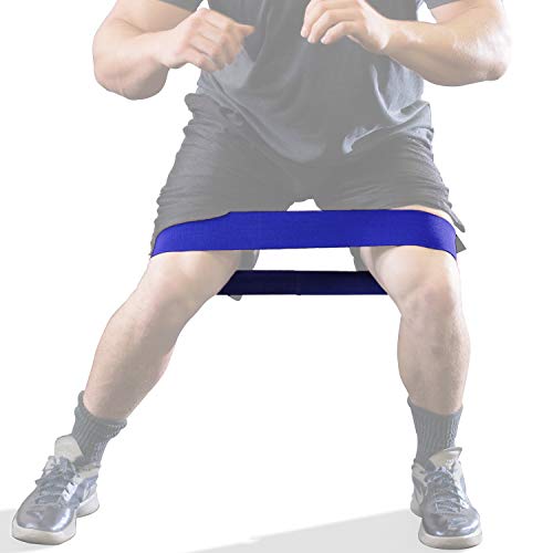 Serious Steel Fitness Hip and Glute Activation Band | Squat & Deadlift Warm-up Band for Hips and Glutes - color: Blue (Regular - 13" Light)