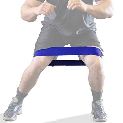 Serious Steel Fitness Hip and Glute Activation Band | Squat & Deadlift Warm-up Band for Hips and Glutes - color: Blue (Regular - 13" Light)