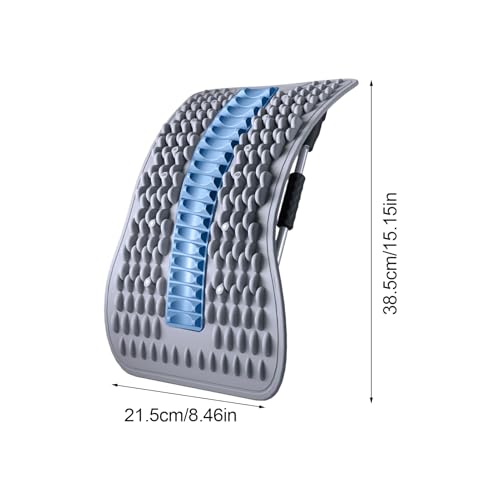 Back Stretcher - Adjustable Multi-Level Support, Ergonomic Arch Design, Muscle Relaxation Tool, Spine Alignment Device | Yoga Stretching Accessory with Pain Reliefs Function for Home, Offices Session - color: Blue