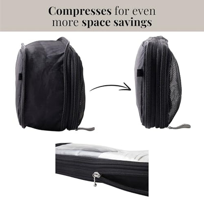 Baggallini Long Compression Cube - Lightweight Compression Packing Cube for Travel - color: Black