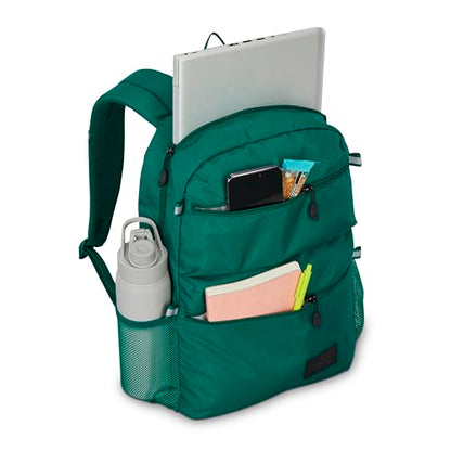 High Sierra Everclass Backpack - Travel or Work Laptop Bookbag with 360° Reflectivity, Dual Water Bottle Pockets & Fits Laptops Up To 15.6”, Malachite Green - color: Malachite Green