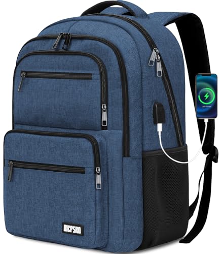 Backpack for School, School Backpack for Boys Girls Teens, College Book Bag, Water Resistant Bookbag, Back Pack for Men Women, Business Work Travel Blue - color: C9-blue, size: 15.6 Inch