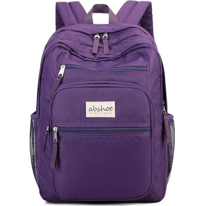 abshoo 34L Big School Backpack For College Women Middle High School Teen Girls Bookbag Travel Backpacks Daypack (Purple) - color: Purple