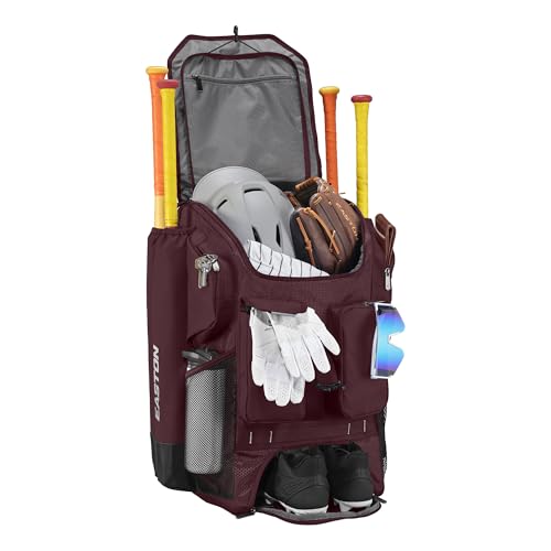 Easton Five Tool Phenom Backpack Equipment Bag - color: Maroon