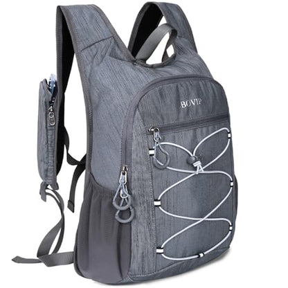 BOVIP 20L Hiking Backpack Lightweight Packable Hiking Daypack Small Travel Outdoor Foldable Shoulder Bag Gray - color: Gray 1