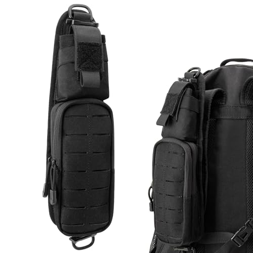 Jueachy Strap Shoulder Molle Accessories Pouch: Tactical Backpack Pocket Attachment Storage Phone Flashlight EDC - size: 1PCS