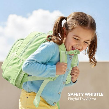 mibasies Toddler Backpacks for Girls 2-4: Quilted Backpack for Preschool Prek Daycare - Cute 12 Inches Bookbag for Little Kids Daisy Green - color: Daisy Green, style: Toddler-12"h(not Fit Folder)