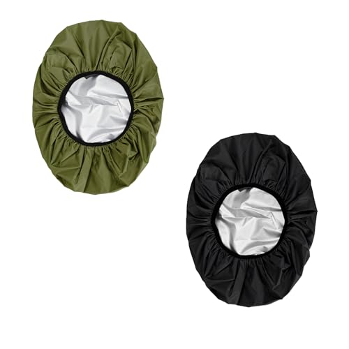 Waterproof Rucksack Cover Backpack Rain Cover 30L-100L for Travel Climbing Hiking (Black+Green, 40L-50L) - color: Black+green, size: 40L-50L