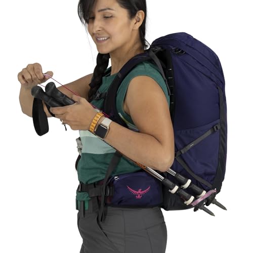 Osprey Tempest 26L Women's Lightweight Hiking Backpack - Daypack for Travel & Camping, Deep Fig/Hotspot Pink - color: Deep Fig/Hotspot Pink, size: 26L