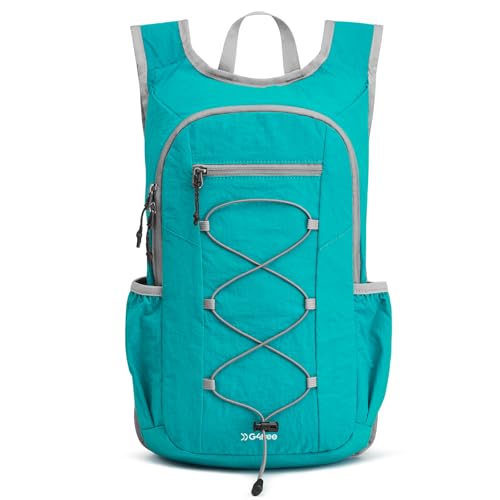 G4Free 20L Hiking Backpack Lightweight Daypack with Phone Pocket Small Packable Foldable Hiking Bag for Women Men, Peacock Blue - color: Peacock Blue
