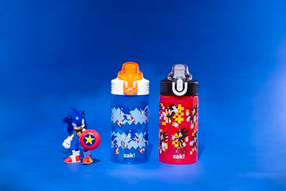 Zak Designs Sonic Sage 16oz Leak-Proof Straw Kids Water Bottle, 2-Pack - color: Sonic & Shadow 2pk