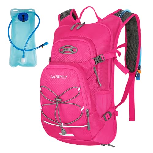 LARIPOP 18L Hydration Backpack with 2L Leak-Proof Water Bladder for Hiking Cycling Running Men Women