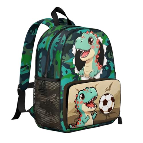 Toddler Backpack for Ages 4-6, 15L Boys Dinosaur Backpack with Chest Buckle, Kindergarten School Bag with Padded Straps - color: Dinosaur