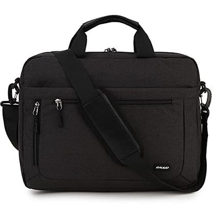RAVUO Laptop Bag for Men, Water Resistant Shoulder Messenger Bag 15.6inch Computer Carrying Case Business Briefcase with Organizer Pocket | Carrying Case - color: 15.6inch-black