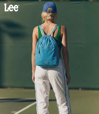 Montana West Lee Drawstring Backpack Bag Lightweight Small Gym Swim Beach Bag Water Resistant Sports Sackpack for Men Women, LEE48-002TQ - color: Turquoise
