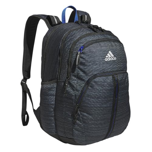 adidas Prime 7 Backpack for Laptop, School and Travel, 37L - color: Two Tone Black/Team Royal Blue/2