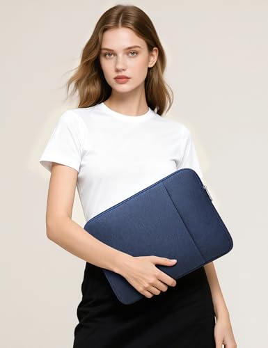 HYZUO 13 Inch Laptop Sleeve Bag Set for MacBook Air 13 M5/M4/M3/M2/M1 A3449 2026-2018, 13" MacBook Neo 2026 A3404, MacBook Pro 13 M2/M1 2026-2016, iPad Pro/Air 13, XPS 13, Surface Pro, Navy Blue - color: Navy Blue, size: 13 Inch