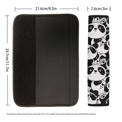 Dreaweet Car Seat Belt Cover Cute Panda Car Accessories Seatbelt Covers for Kids Women Soft Universal Seat Belt Cushion for Cars SUV Trucks Sedan - color: Panda