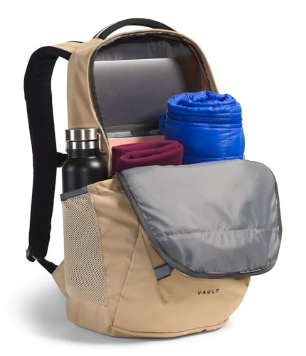 The North Face Vault Everyday Laptop Backpack - Commuter Travel Bag, Water-Repellent Finish, Spacious Compartment, Khaki Stone/TNF Black, One Size - color: Khaki Stone/Tnf Black
