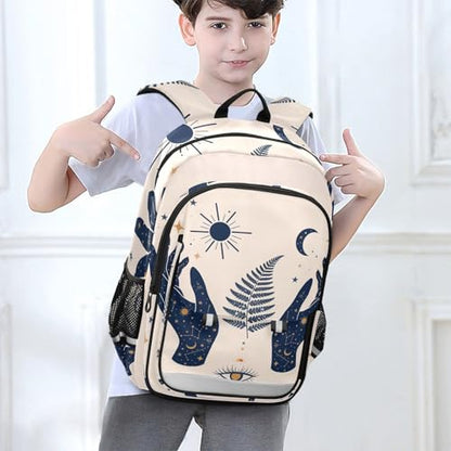 ALAZA Moon Sun Stars Witchy Laptop Backpack Purse for Women Men Travel Bag Casual Daypack with Compartment & Multiple Pockets - color: Witchy