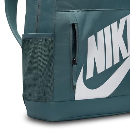 Nike Unisex Kids' Classics Elemental Backpack (20L) | Boys and Girls - color: Mineral Slate/Orange/White