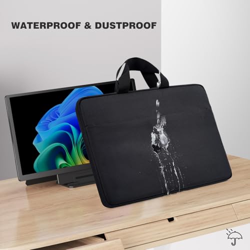 24 Inch Large Portable Monitor Case, Protective Carrying Sleeve for Ygretyrjh 24"/Hyangin 24"/Flytocca 23.8"/Redalf 23.8"/KEFEYA 23.8" Inch Large Portable Monitor with Stand Case Bag, Black - size: 24 Inch(W/Stand)