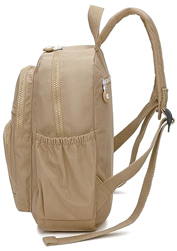 Mini Hiking Waterproof Backpack Purse for Women and Men,Travel Backpack 5L - color: Beige