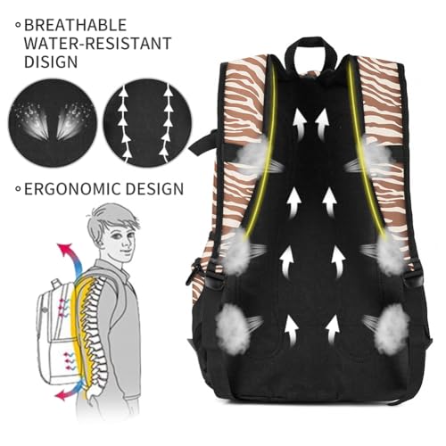 rickyh style School Backpack Travel Bag for Men & Women Lightweight College Back Pack with Laptop Compartmen - color: 04bw