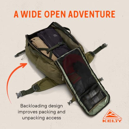 Kelty | Redwing Traveler Backpacks, Travel Pack for Adventure Travel - color: Burnt Olive, size: 40L