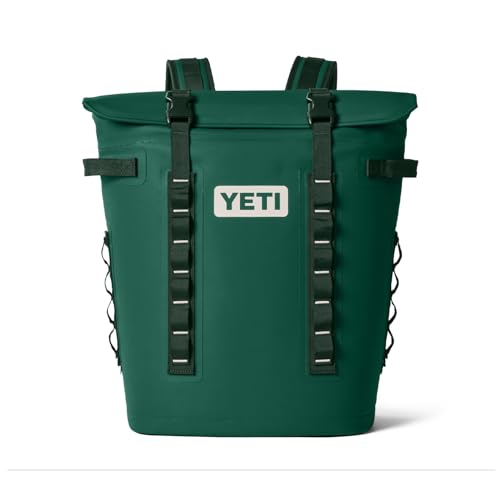 YETI Hopper M Series Backpack Soft Sided Coolers with MagShield Access - color: Black Forest Green, size: M20