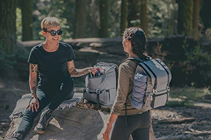 Picnic TIME OTG Traverse Backpack Cooler, Soft Cooler Backpack, Hiking Backpack, (Heathered Gray) - color: Heathered Gray
