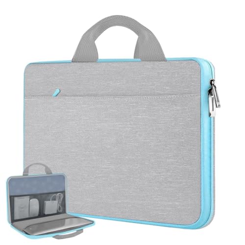 Hseok Laptop Case for MacBook Pro 14inch TSA Sleeve Handbag,Light Gray Blue - color: Light Gray-blue