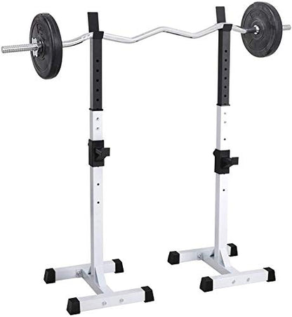 Folding Dumbbell Bench Fitness Adjustable Squat Rack Dipping Station Barbell Rack Dip Stand Fitness Bench Press Equipment Home & Gym Racks Stand,