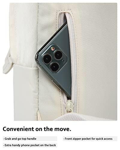 HotStyle SIMPLAY+ Mini Backpack, Multiple Colors and Patterns, 8 Litres - color: Sd275j, White Beige, style: Plain
