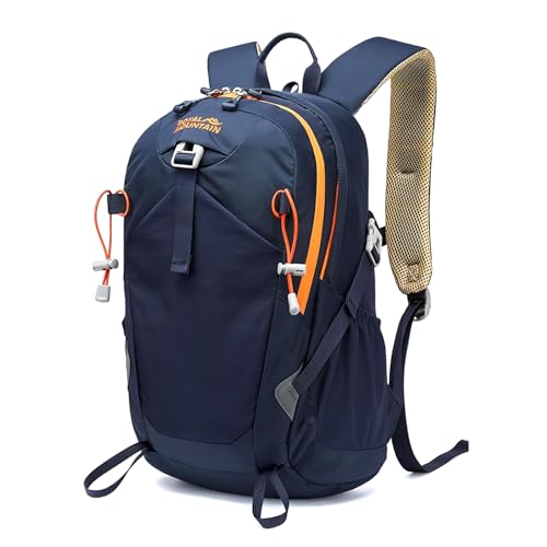 Small Hiking Backpack, 20L Lightweight Travel Backpacks For Men Women, Water Resistant Outdoor Day Pack, Ultralight Camping Daypack Backpacks, Durable Hiking Backpack Fit For Camping.(With Rain-cover) - color: Navy Blue, size: 20L