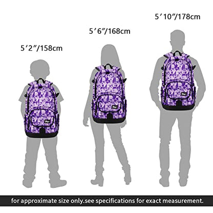rickyh style School Backpack Travel Bag for Men & Women Lightweight College Back Pack with Laptop Compartmen - color: 04fzi