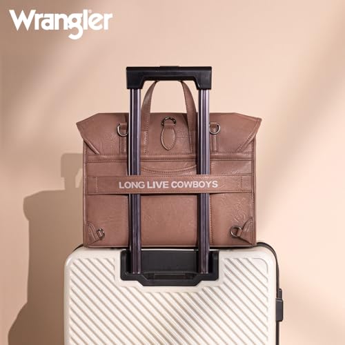 Wrangler Laptop Bag for Women Messenger Bag Briefcase Computer Backpack Convertible Satchel Bag - color: Deep Pink, size: 13 inch