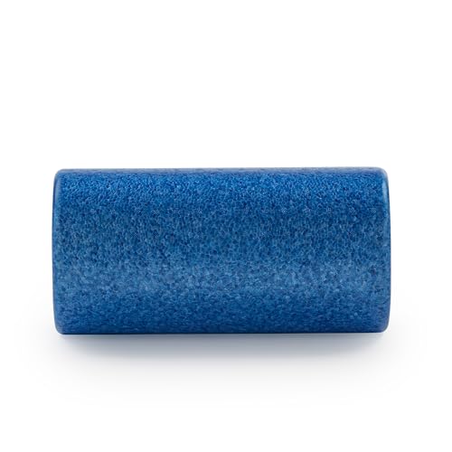 Sunny Health & Fitness High-Density Foam Roller 12" to 36", for Stretching & Muscle Recovery – Black, Blue, Pink - color: Blue, size: 12-Inch