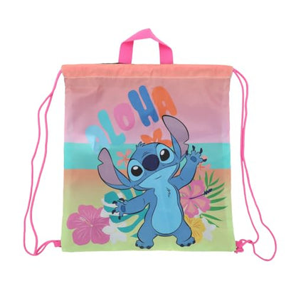 Disney Lilo & Stitch 5-Piece Backpack & Lunchbox Set - color: 5-pc Lilo & Stitch Sky Blue, size: 16 Inches