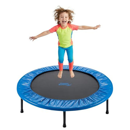 Machrus Upper Bounce Mini Rebounder Trampoline for Adults, Exercise, Indoor Fitness, Foldable Round Jumping Exerciser with Travel Carry Bag, Supports up to 220 lbs - size: 40 Inch