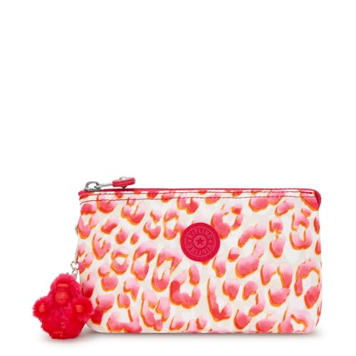 Kipling Women's Creativity Large Pouch, Versatile Cosmetics Kit, Lightweight Travel Organizer - color: Latin Cheetah, size: 7.25''L x 4.25''H x 1.5''D